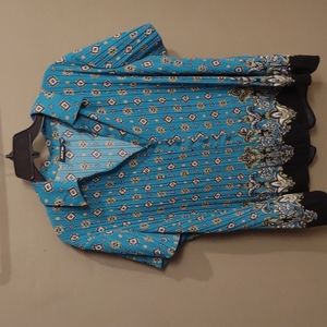 Apt 9 multicolor short sleeve blouse 2X